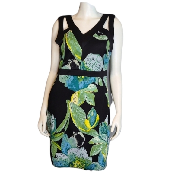 Tropical Midi Dress by Chaya sz 12 - Picture 2 of 15